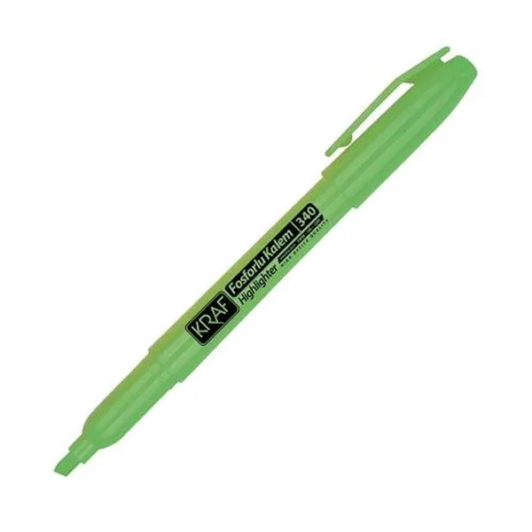 Fosforlu Kalem Kraf 340 Yeşil