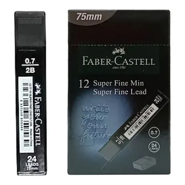 Min Uç Versatil 0,7 Mm Faber Castell 1277 Süper Fine T.Black 75Mm 2B