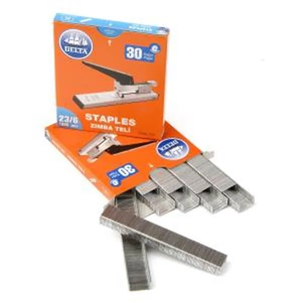 Arşiv Zımba Teli 23/6 Delta 250 Beyaz 1000 Li