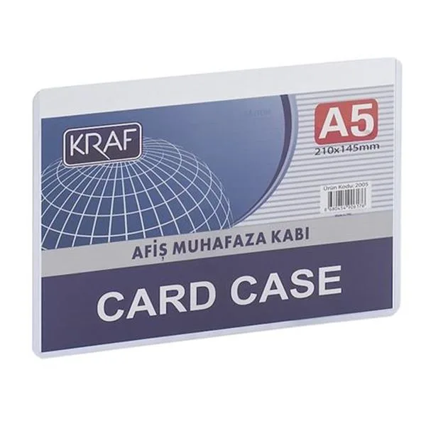 Dosya Zarfı Sert Plastik Kraf 2005 A5 (Afiş Muhafaza Kabı