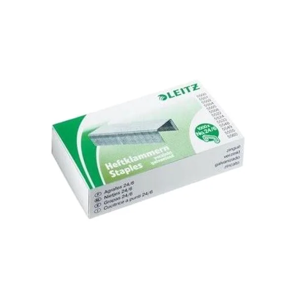 Büyük Zımba Teli 24/6 Leitz L5570 Beyaz 1000 Li
