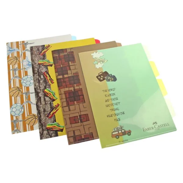 Poşet Dosya Plastik Faber Castel 5075518200 Separatörlü Renkli 4Lü