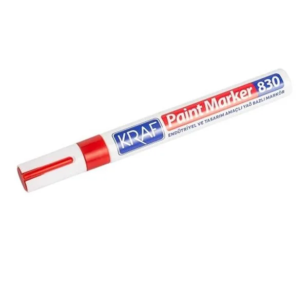 Boya Markörü Kraf 830 Metal Gövde Kırmızı
