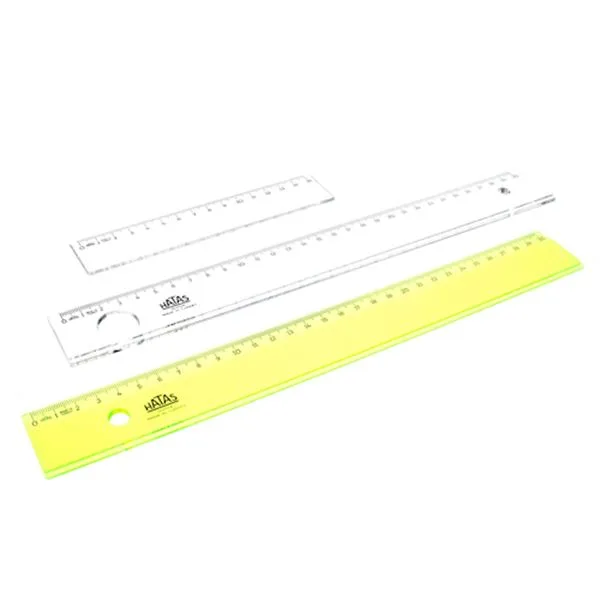 Büro Cetveli Plastik Geniş 15 Cm Hatas 0140 Şeffaf