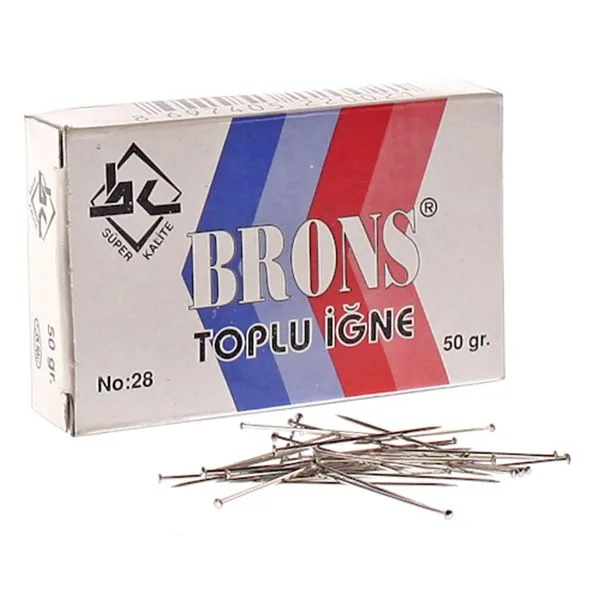 Toplu Iğne No.28 Brons Uğur Brnu2 50 Gr Nikel