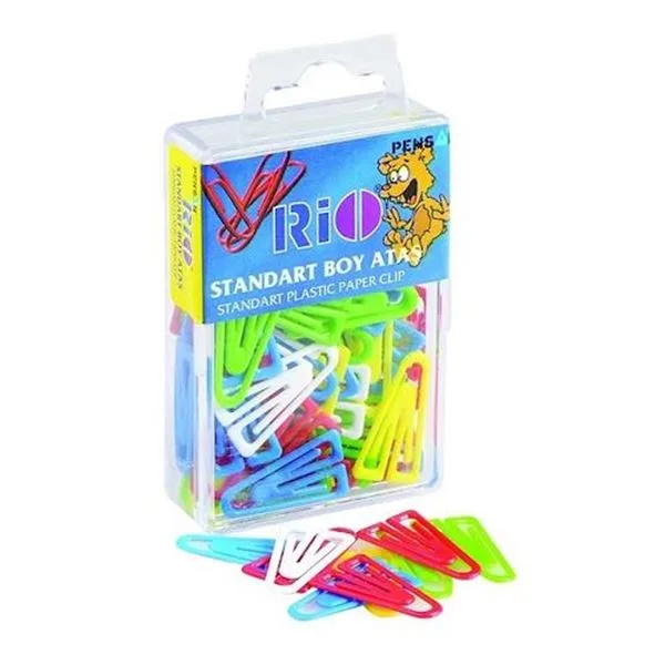 Ataş No:3 Orta Rio 601-602 Plastik Renkli 28 Mm 50 Li