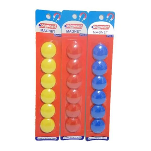 Mıknatıs Magnet Bigpoint Bp423-42-30 Renkli 6 Lı