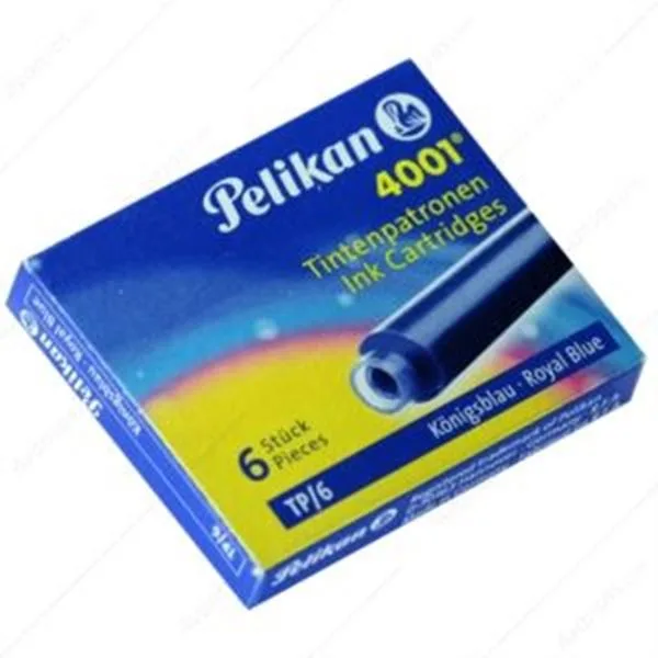 Dolmakalem Kartuşu Pelikan 4001 Royal Mavi 6 Lı
