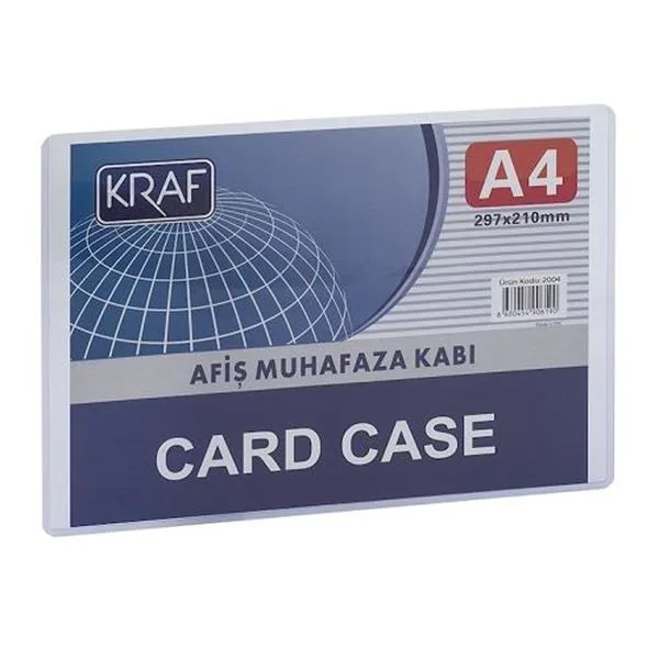 Dosya Zarfı Sert Plastik Kraf 2004 A4 (Afiş Muhafaza Kabı