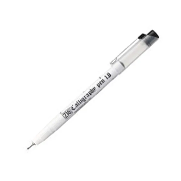 Kaligrafi Kalem Kesik Uç Zig Pc-110 1 Mm Siyah