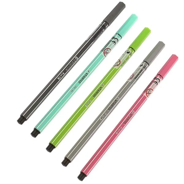Keçeli Kalem Stabilo Pen 68/96 Koyu Gri