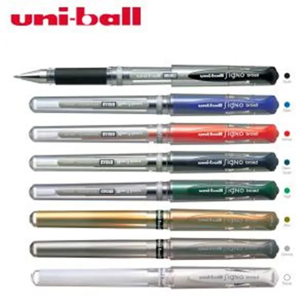 Jel Mürekkepli Kalem Bilye Uç Uni Signo Broad Um-153 1,0 Mm Gümüş