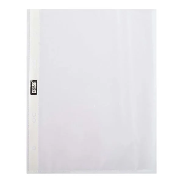 Poşet Dosya Plastik Cassa 7256 A5 Şeffaf 100 Lü