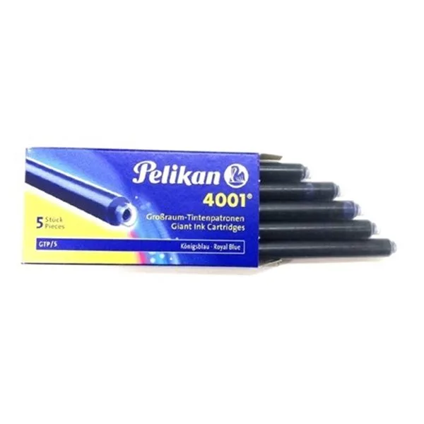 Dolmakalem Kartuşu Pelikan 4001 Dev Royal Mavi 5 Li