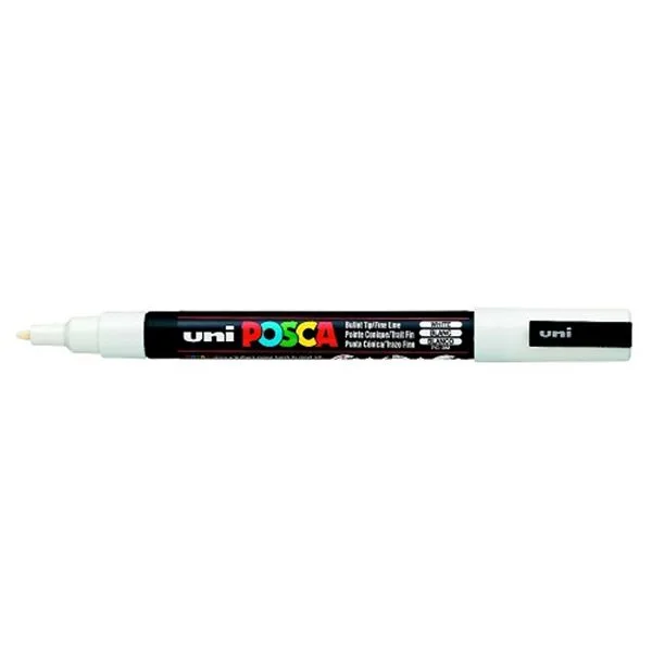 Non Permanent Markör 0.9-1.3 Mm Uni Posca Pc-3M Su Bazlı Beyaz