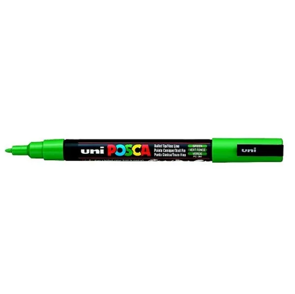 Non Permanent Markör 0.9-1.3 Mm Uni Posca Pc-3M Su Bazlı Yeşil