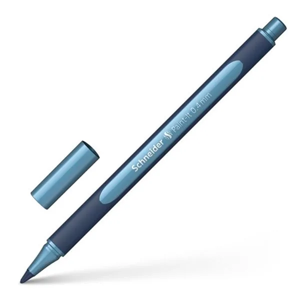Keçeli Kalem Schneider Paint Metalik Finelıner Scr501 0,4 Mm Mavi