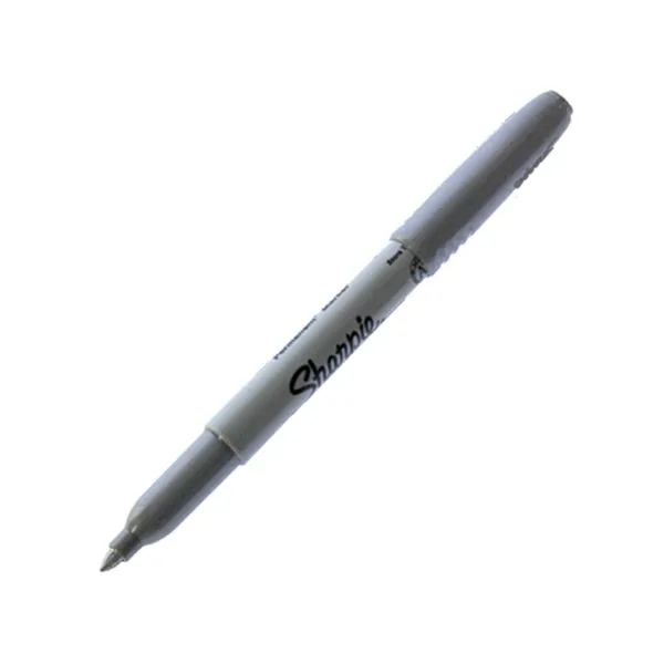 Permanent Markör Sharpie 1834363 Plastik Gövde Metalik Gümüş