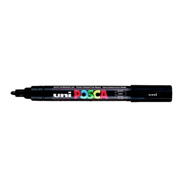 Non Permanent Markör 1.8-2.5 Mm Uni Posca Pc-5M Su Bazlı Siyah