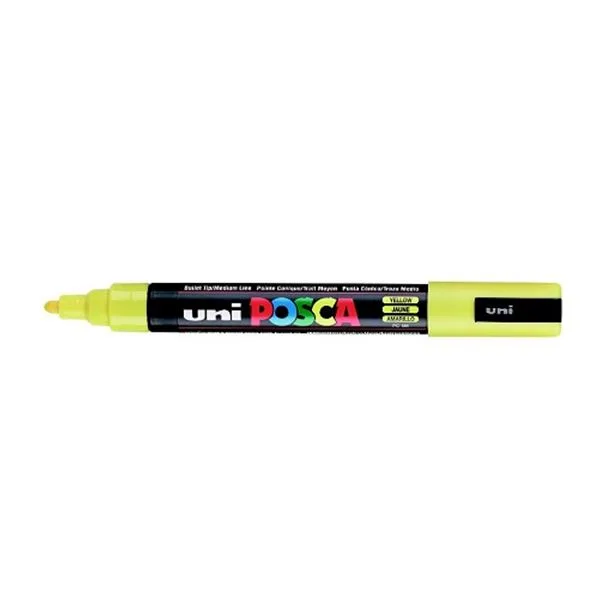 Non Permanent Markör 1.8-2.5 Mm Uni Posca Pc-5M Su Bazlı Sarı