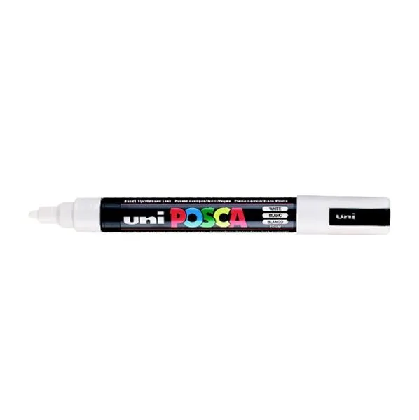 Non Permanent Markör 1.8-2.5 Mm Uni Posca Pc-5M Su Bazlı Beyaz