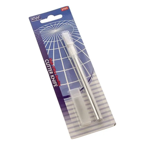 Gretuar Bıçağı Metal Kraf 670G Saplı