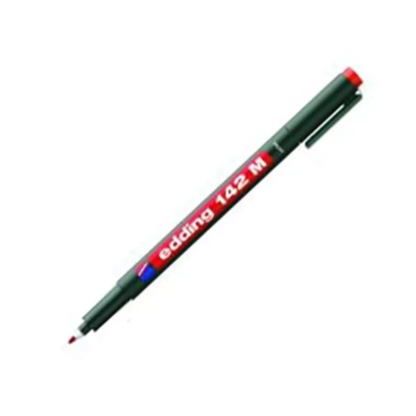 Asetat Kalemi Permanent Edding E-142 M Medium Kırmızı