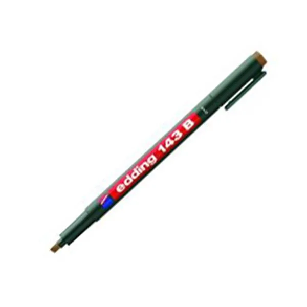 Asetat Kalemi Permanent Kesik Uç Edding E-143 B Yeşil