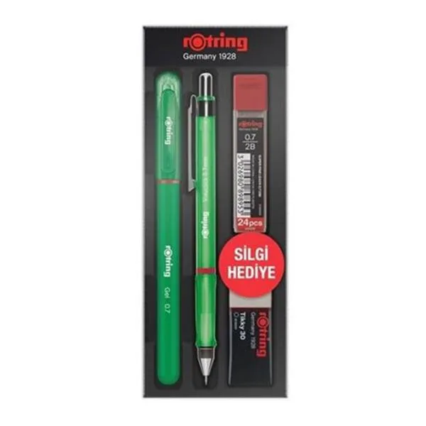 Versatil Kalem Seti Rotring Visuclick 0,7 Mm Yeşil + Jel Kalem