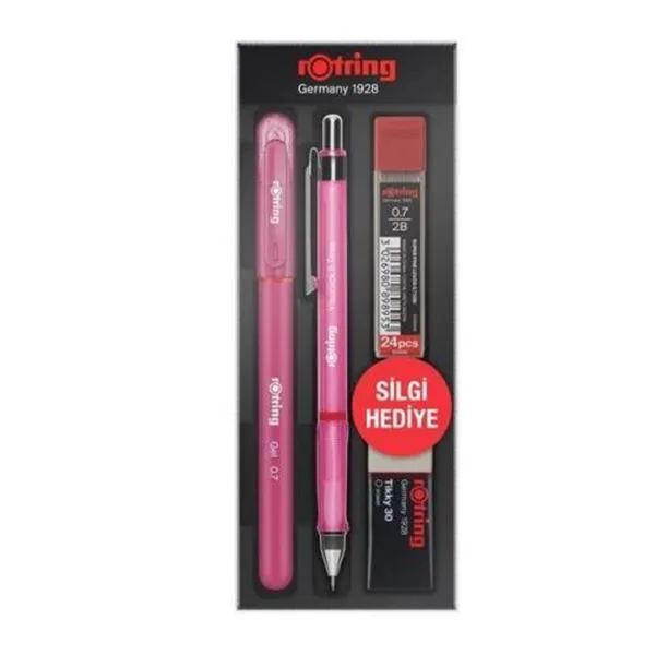 Versatil Kalem Seti Rotring Visuclick 0,7 Mm Pembe + Jel Kalem