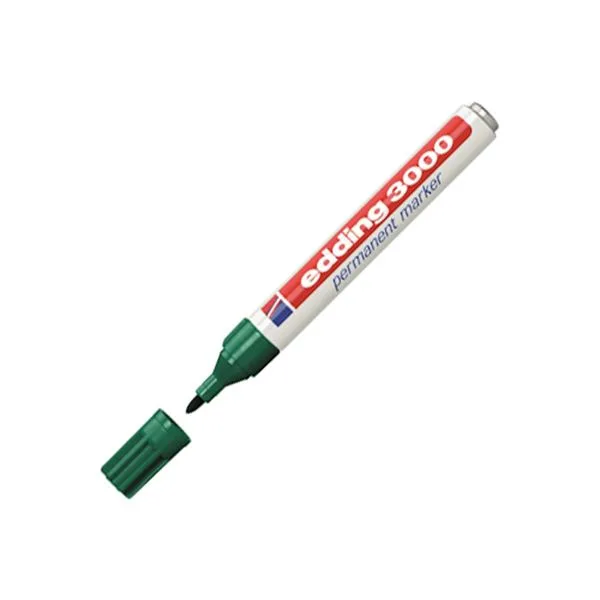 Permanent Markör Edding E-3000 Metal Gövde Yeşil