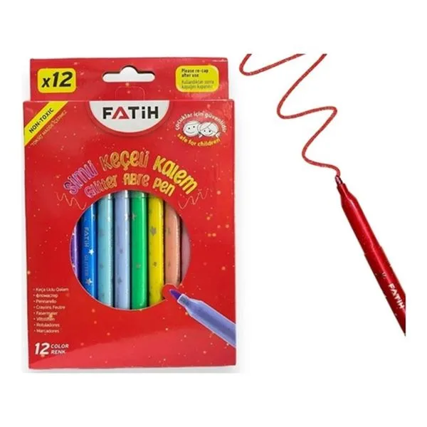 Keçeli Kalem Seti Fatih 34110 12 Li Simli