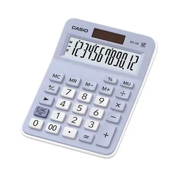 Masaüstü Hesap Makinesi 12Hn Casio Mx-12B-Lb Mavi