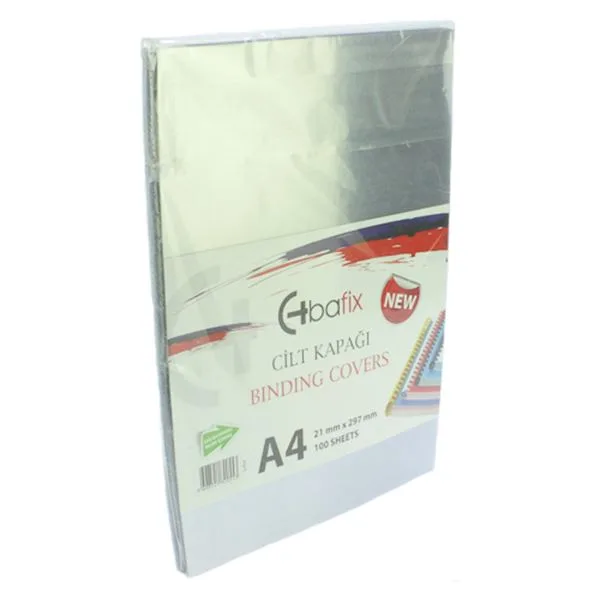 Cilt Kapağı Pvc A4 Bafix 160 Mic Şeffaf 100 Lü