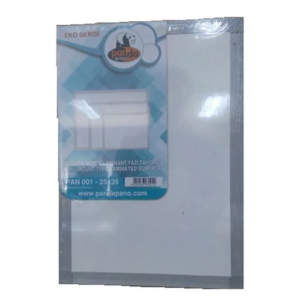 Duvara Monte Yazı Tahtası 25X35 Panda Pan001 Laminant Beyaz Eko