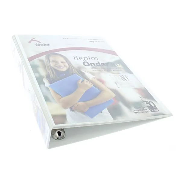 Halkalı Klasör Plastik 5 Cm A4 Önder 2015-5 4 Halkalı Beyaz Iç Cepli