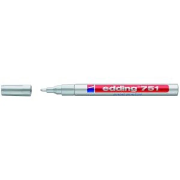 Boya Markörü Edding E-751 Metal Gövde Gümüş