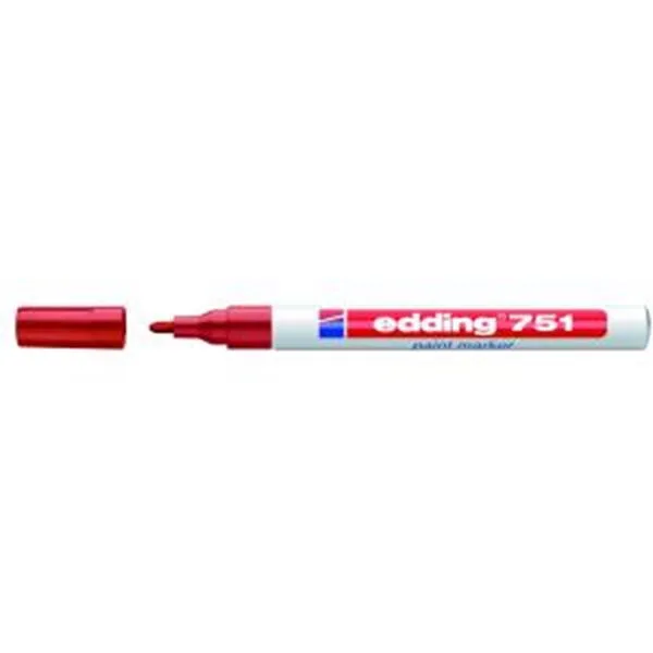 Boya Markörü Edding E-751 Metal Gövde Kırmızı