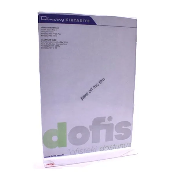 Broşürlük Masaüstü Plastik A4 Snapper T Tipi Dikey Umstd01000x1400