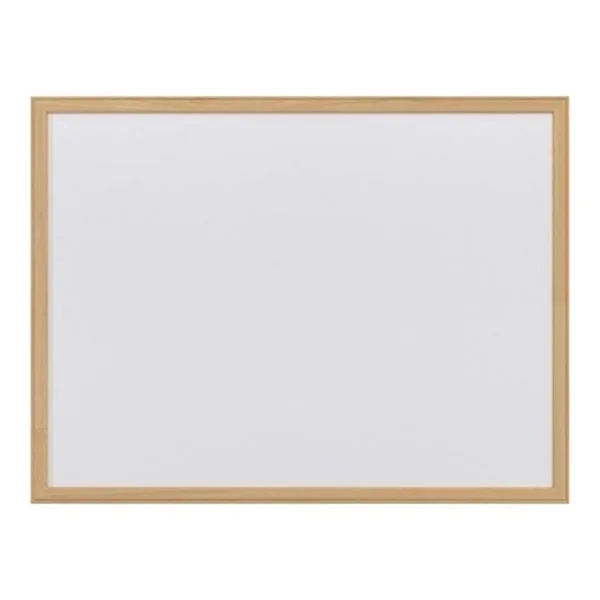 Duvara Monte Yazı Tahtası 45X60 Panda Pan226 Laminant Beyaz Ahşap Çerçeve
