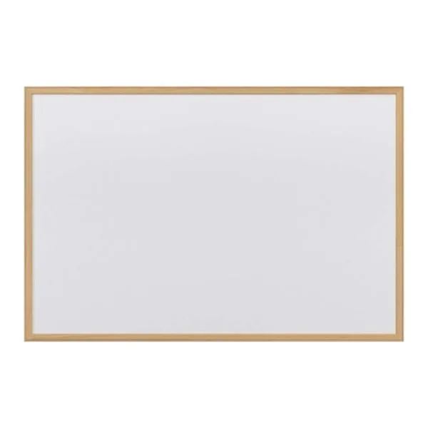 Duvara Monte Yazı Tahtası 60X90 Panda Pan227 Laminant Beyaz Ahşap Çerçeve