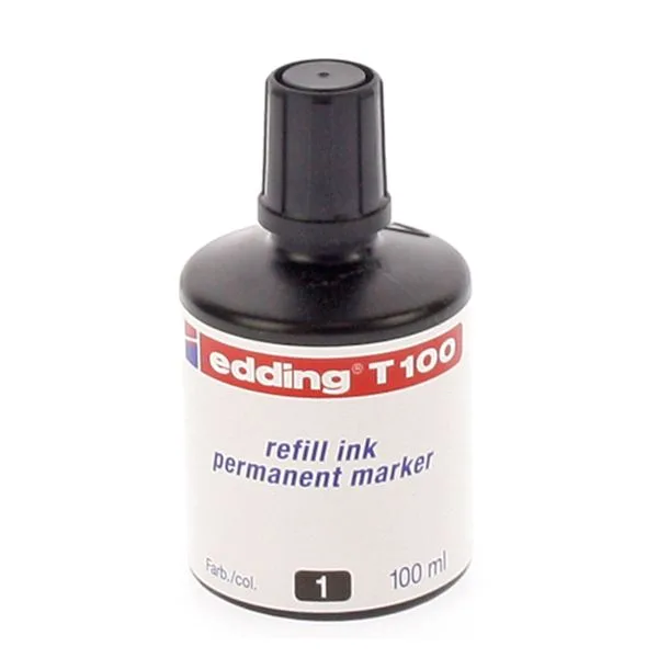 Markör Mürekkebi Permanent Edding E-T 100 100 Ml Siyah