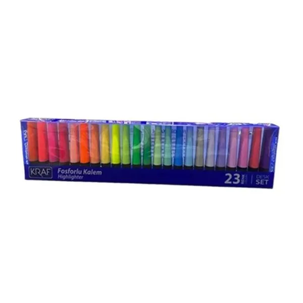 Fosforlu Kalem Seti Kraf 365 23 Lü (6 Neon ,17 Pastel Renk