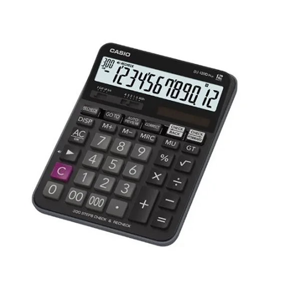 Masaüstü Hesap Makinesi 12Hn Casio Dj-120D Plus Check
