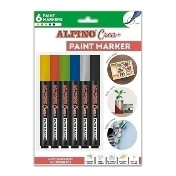 Boya Markörü Set Alpino Ar-250 6 Lı