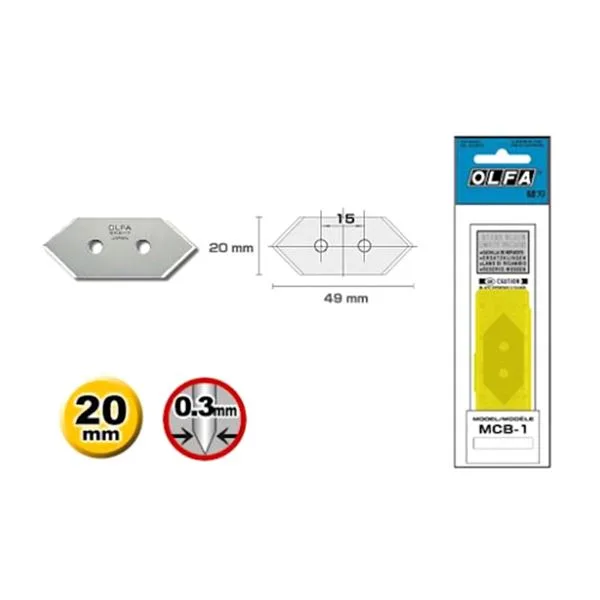 Maket Bıçağı Yedeği Olfa Mcb-1 5Li