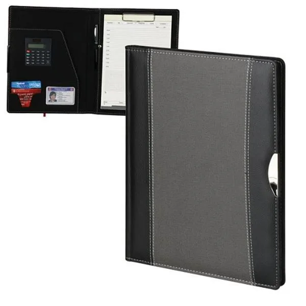 El Portföyü Suni Deri Kapaklı De95048 Hesap Makinalı Siyah