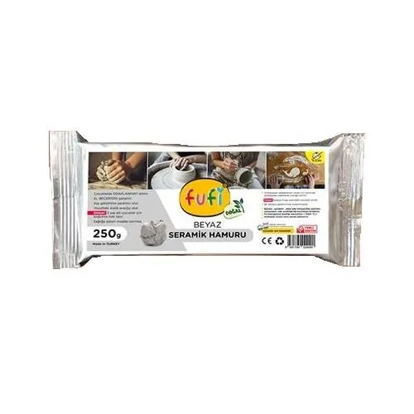 Seramik Hamuru Fufi 250 Gr Beyaz