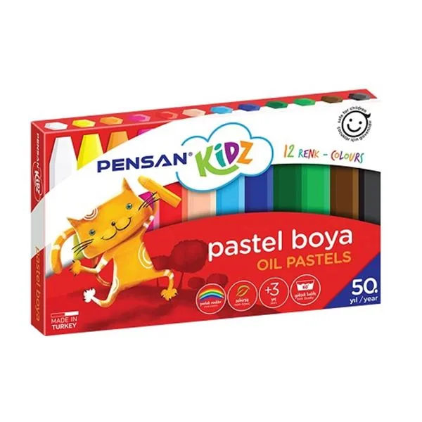 Pastel Boya 12 Renk Pensan Kidz Pe98060pb12r