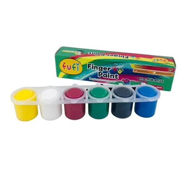 Parmak Boyası 6 Renk Fufi Prm-1005 25Ml